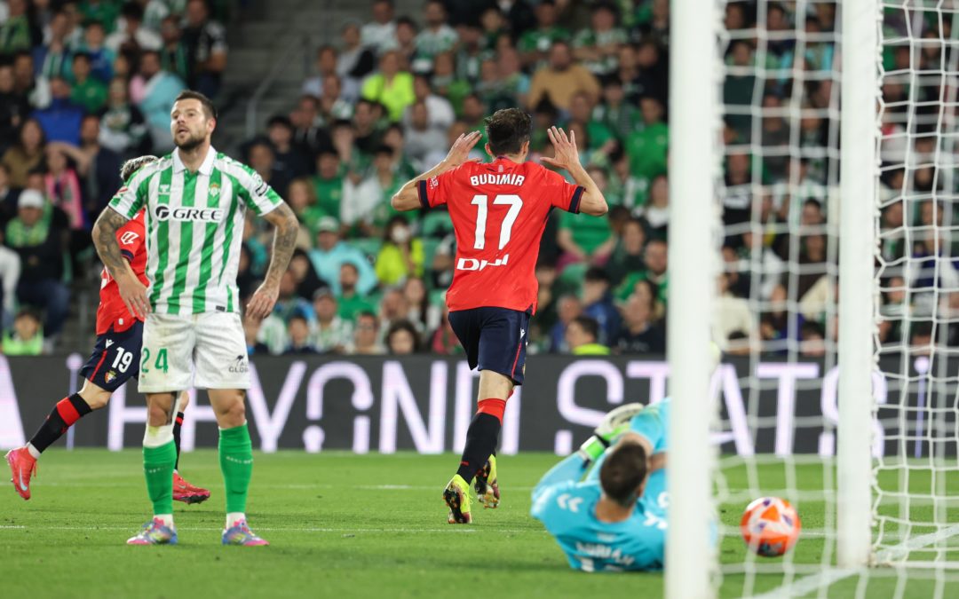 Gol Budimira za remi u Sevilli: Napadač Osasune stigao do 19. pogotka u La Ligi