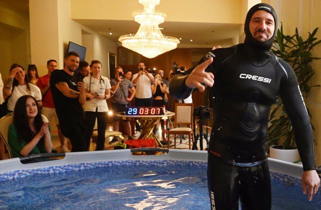 Granice ljudske izdržljivosti pomaknute: Vitomir Maričić oborio Guinnessov rekord s 29 minuta i 3 sekunde bez daha