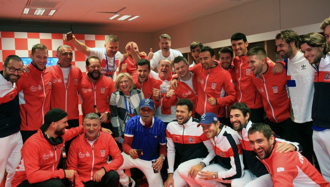 Hrvatska teniska reprezentacija u najjačem sastavu protiv Francuske