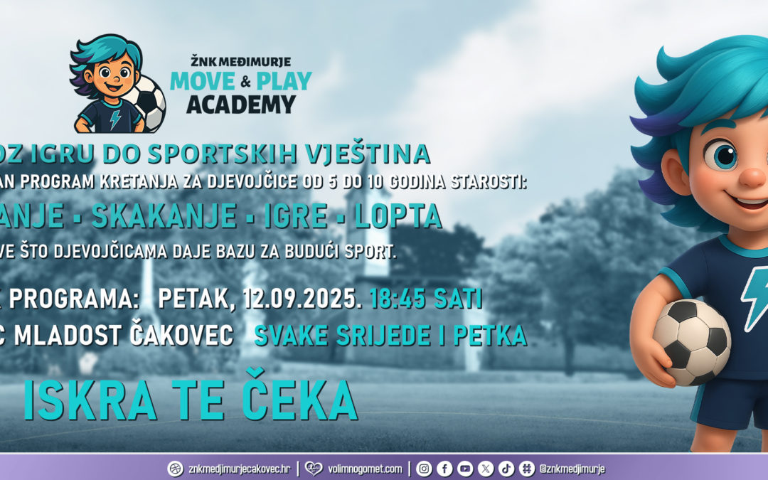 Spremni za pokret? ŽNK Međimurje pokreće novu akademiju za djevojčice!