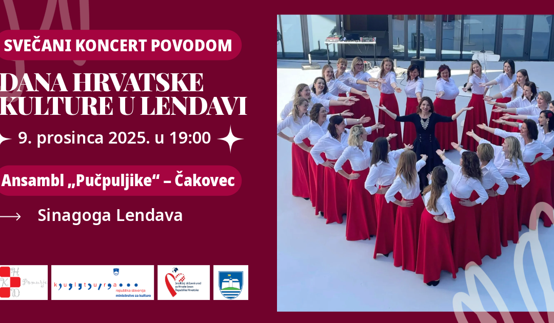 VELIKI JUBILEJ U LENDAVI: HKD Pomurje 20. obljetnicu završava svečanim koncertom Ansambla Pučpuljike