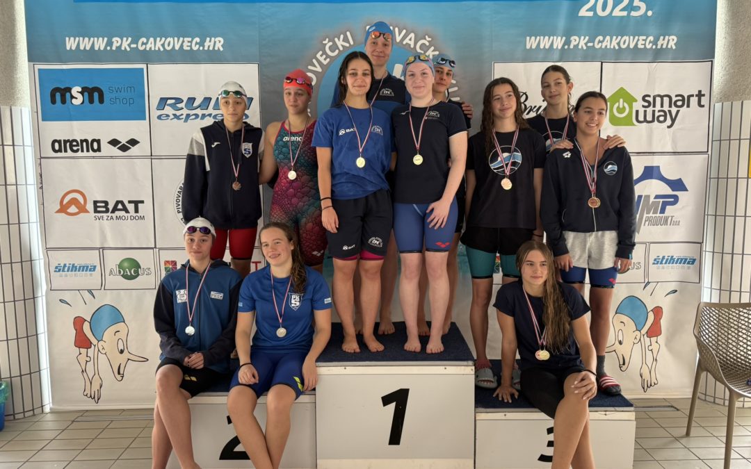 Čakovec domaćin Regionalnog prvenstva Hrvatske: Plivači ČPK-a osvojili 65 medalja i potvrdili formu za Split