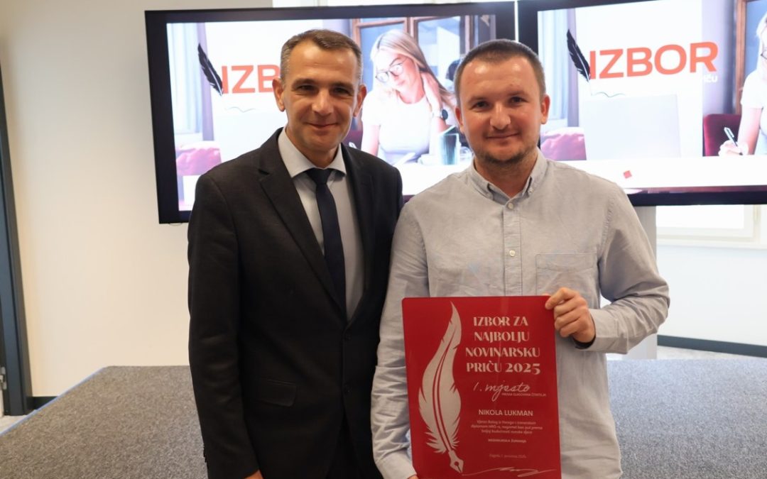 Novinar Nikola Lukman osvojio prvu nagradu publike za priču o Vjeranu Balogu