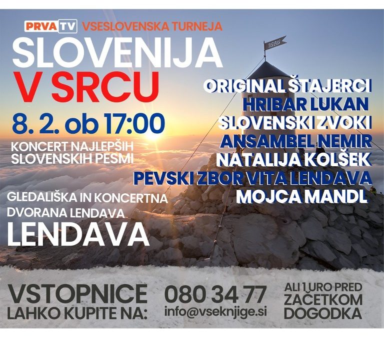 Glazbena karavana “Slovenija v srcu” u Lendavi: Svečani koncert zakazan za 8. veljače