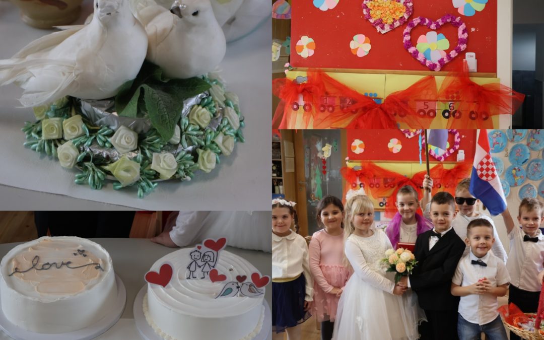 Tjedan ljubavi: Vrtić Ribica u Žabniku proslavio Valentinovo uz pravu svadbu