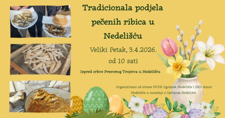 Veliki petak u Nedelišću: Tradicionalna podjela pečenih ribica ispred župne crkve
