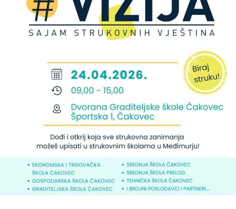 Sajam koji kroji budućnost: Obrtnička komora Međimurja poziva na treću #Strukoviziju