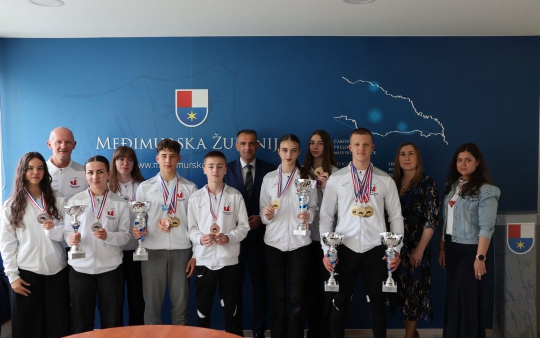 Župan Matija Posavec primio mlade karatiste koji su Međimurje proslavili na borilištima