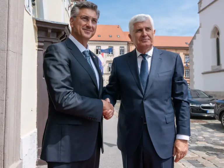 Plenković i Čović u Zagrebu: Ravnopravnost naroda u BiH temelj je stabilnosti i europskog puta