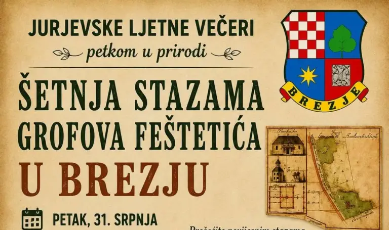 JURJEVSKE LJETNE VEČERI/ Bijeg od vrućina u duboki hlad šume: U petak šetnja stazama grofova Feštetića u Brezju