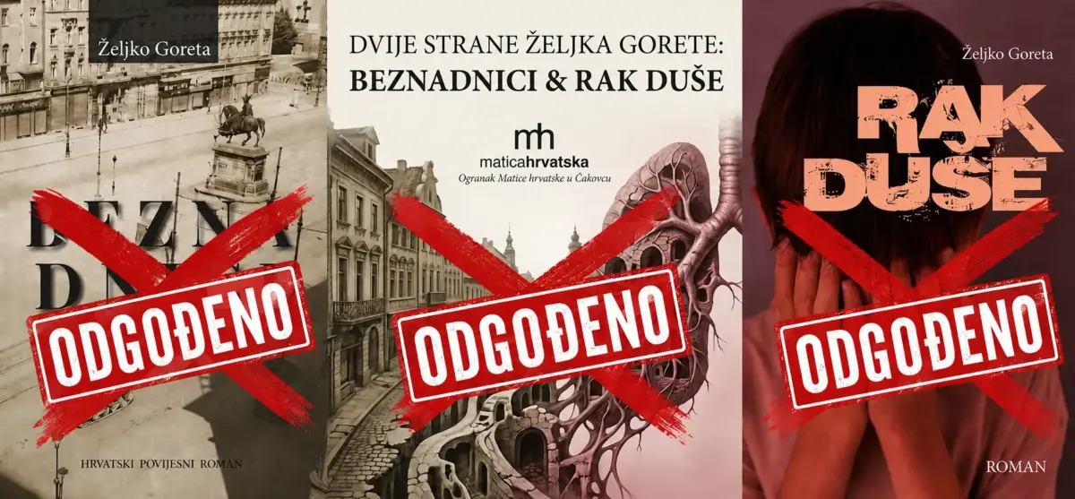 Odgađa se predstavljanje knjiga Željka Gorete u Matici hrvatskoj u Čakovcu