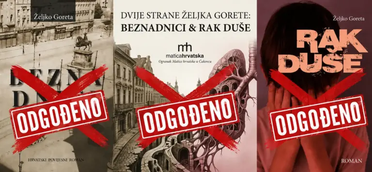 Odgađa se predstavljanje knjiga Željka Gorete u Matici hrvatskoj u Čakovcu