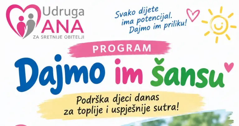 Udruga ANA u Selnici provela program „Dajmo im šansu“ za poticanje i razvoj djece