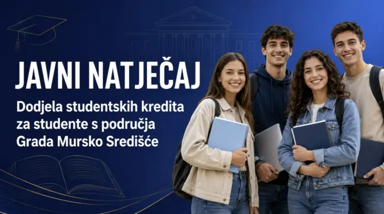 Mursko Središće dodjeljuje 10 studentskih kredita: Mjesečne potpore do 200 eura, prijava do 2. listopada