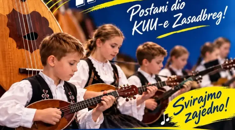 Postanite dio tamburaške obitelji: KUU Zasadbreg pokreće novu školu tambure za djecu, mlade i odrasle!